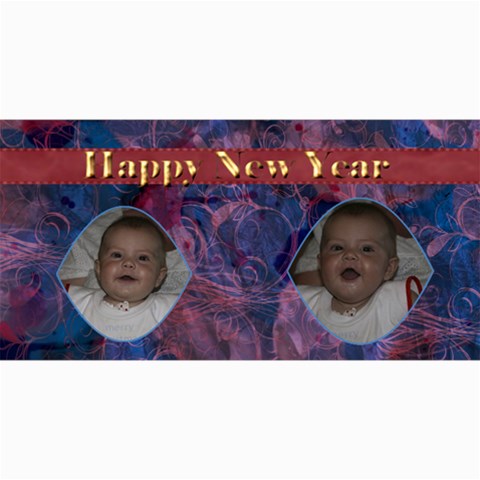 New Year 4x8 Card 5 By Joan T 8 x4  Photo Card - 2