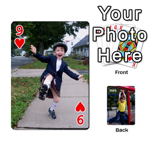 54 Playing Cards 2010 Final By Darleen Fagan Front - Heart9