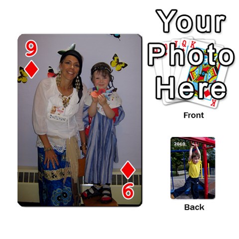 54 Playing Cards 2010 Final By Darleen Fagan Front - Diamond9