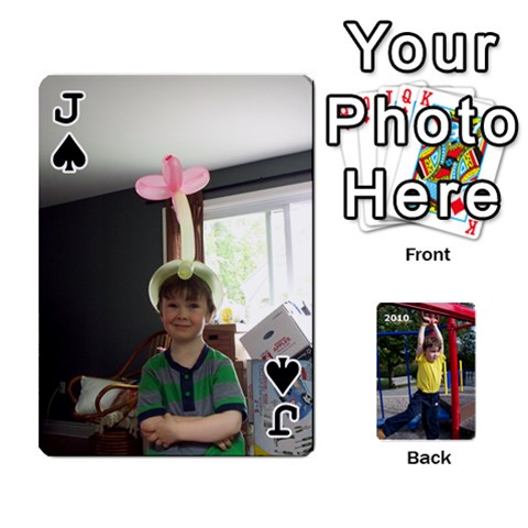 Jack 54 Playing Cards 2010 Final By Darleen Fagan Front - SpadeJ