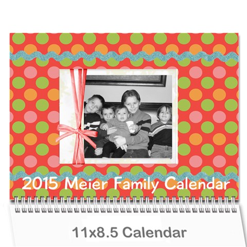 2015 Family Calendar By Martha Meier Cover