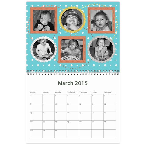 2015 Family Calendar By Martha Meier Mar 2015