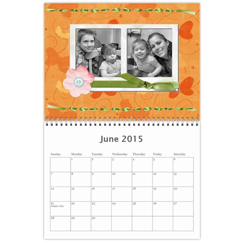 2015 Family Calendar By Martha Meier Jun 2015