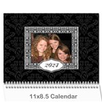 2022 Black & White 12 Month Calendar - Wall Calendar 11  x 8.5  (12-Months)