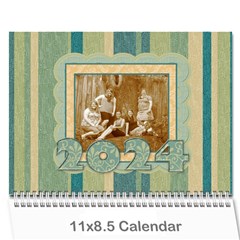 2024 Summer Breeze 12 Month Calendar - Wall Calendar 11  x 8.5  (12-Months)