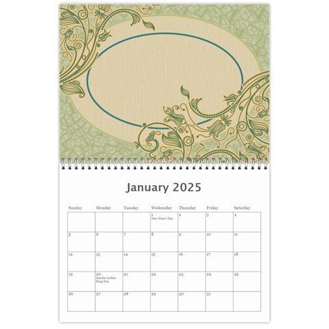 2025 Summer Breeze 12 Month Calendar By Klh Jan 2025
