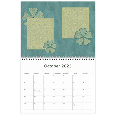 2025 Summer Breeze 12 Month Calendar By Klh Oct 2025