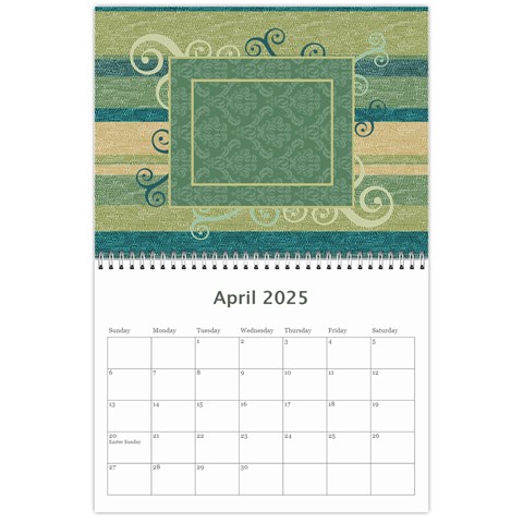 2025 Summer Breeze 12 Month Calendar By Klh Apr 2025