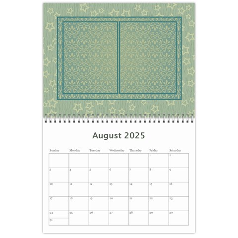 2025 Summer Breeze 12 Month Calendar By Klh Aug 2025