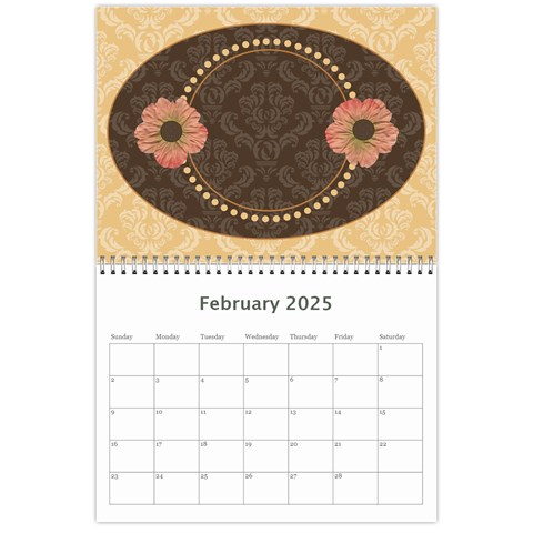 Heritage 12 Month Calendar By Klh Feb 2025