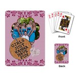 Girls Just Wanna Have Fun Playing cards - Playing Cards Single Design (Rectangle)