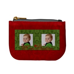 Merry Christmas Mini Coin Purse (Red)