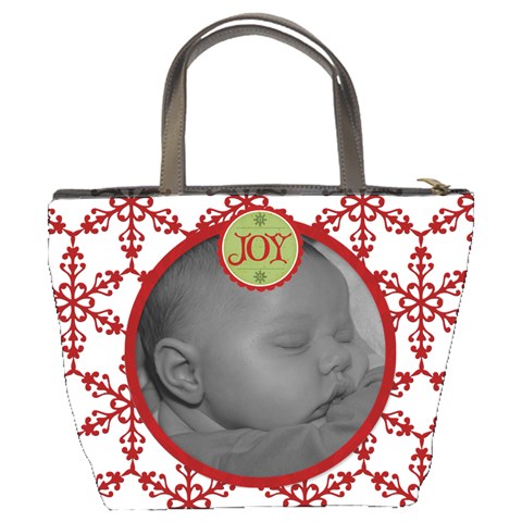 Joy Snowflake Bucket Bag By Jen Back