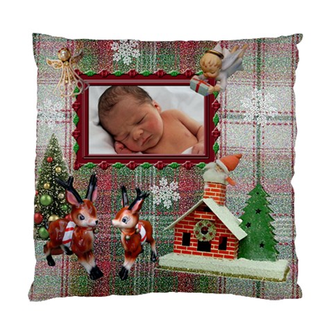 Santa Just Brought Us The Best Present 2023 Plaid 2 Sided Cushion Case By Ellan Back