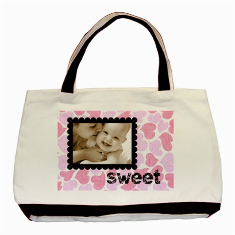 Sweet Smile Pink Hearts Love Classic Tote By Catvinnat Front