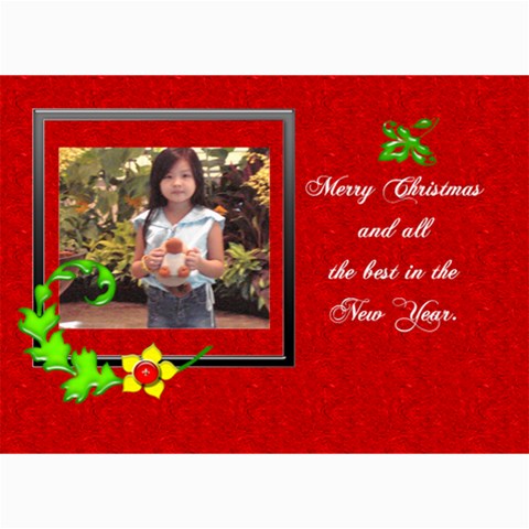 7x5 Christmas Greeting Cards By Happylemon 7 x5  Photo Card - 6