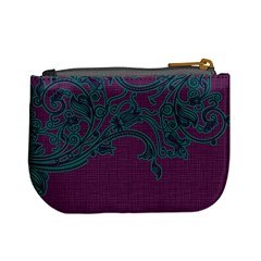 Purple & Turquoise Coin Purse By Klh Back