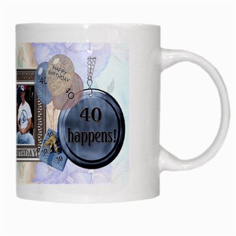 40th Birthday Mug By Lil Right