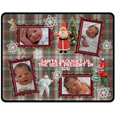 Santa Brought Us the BEST Present in 2010 Medium Fleece Blanket - Fleece Blanket (Medium)