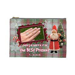 Santa Brought Us the BEST Present in 2010 Large Cosmetic Bag - Cosmetic Bag (Large)