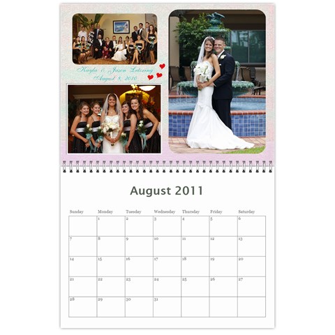 2011 Family Calendar By Peggy Reed Aug 2011