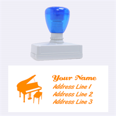 Piano Large Address Stamp