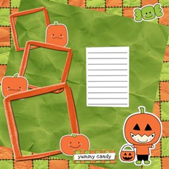 Spooky Cuties Scrapbook Pages - ScrapBook Page 12  x 12 