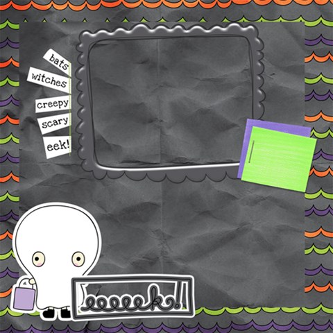 Spooky Cuties Scrapbook Pages By Redhead Scraps 12 x12  Scrapbook Page - 3