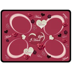 I Heart You plain Pink nice fleese blanket 80x60 (4 styles) - Fleece Blanket (Large) I Heart You plain Pink nice fleese blanket 80x60 (4 styles) - Fleece Blanket (Large)