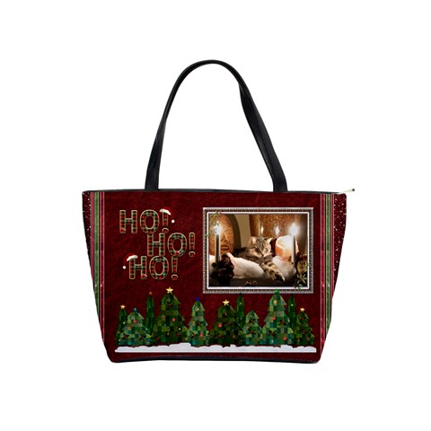 Christmas Shoulder Handbag By Lil Front