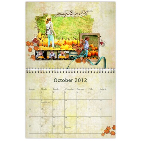 2012 Calendar By Tonya Regular Oct 2012