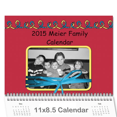 2015 Family Calendar 2 By Martha Meier Cover