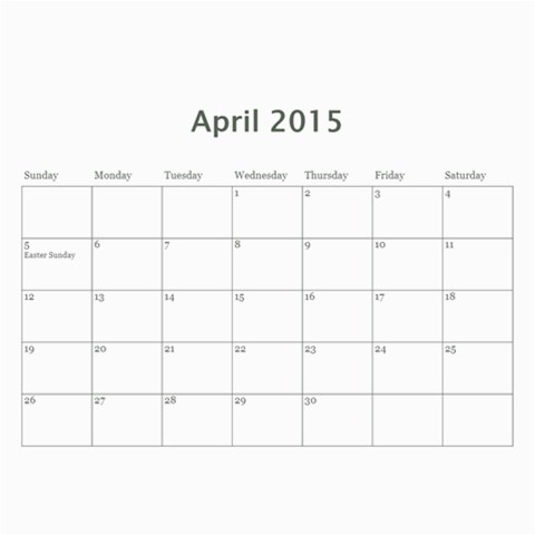2015 Family Calendar 2 By Martha Meier Aug 2015