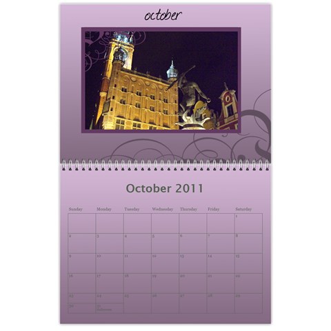 Calendar By Helen Carr Oct 2011
