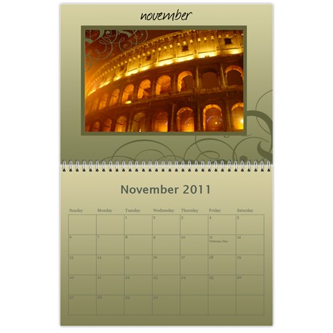 Calendar By Helen Carr Nov 2011