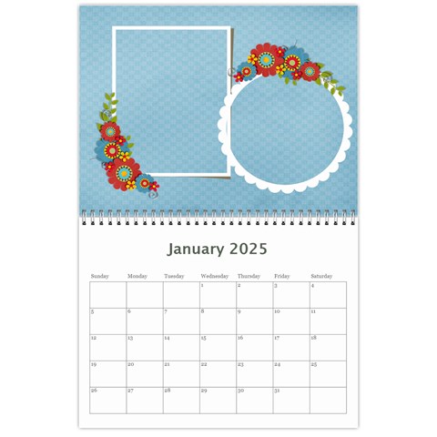 Calendar Template Jan 2025