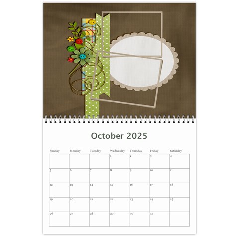 Calendar Template Oct 2025
