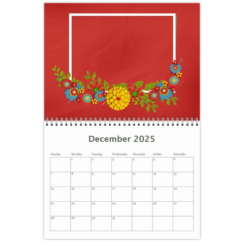 Calendar Template Dec 2025