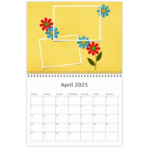 Calendar Template Apr 2025