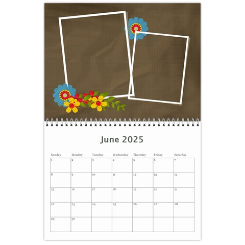 Calendar Template Jun 2025