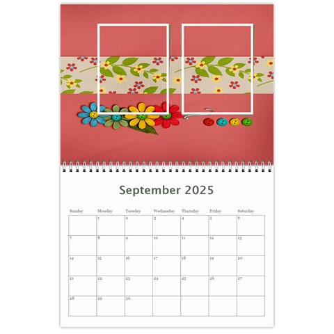 Calendar Template Sep 2025