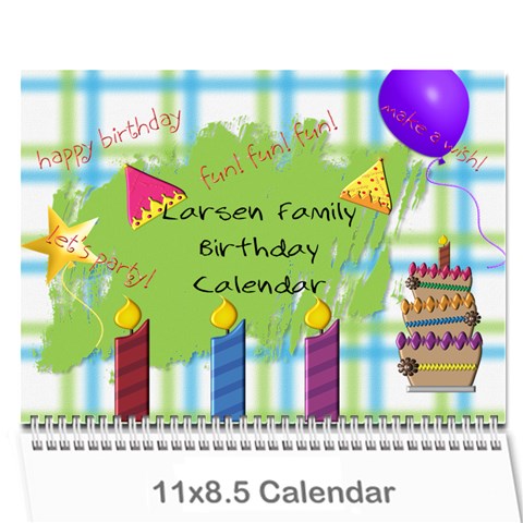 Family Calendar By Linda Larsen Cover