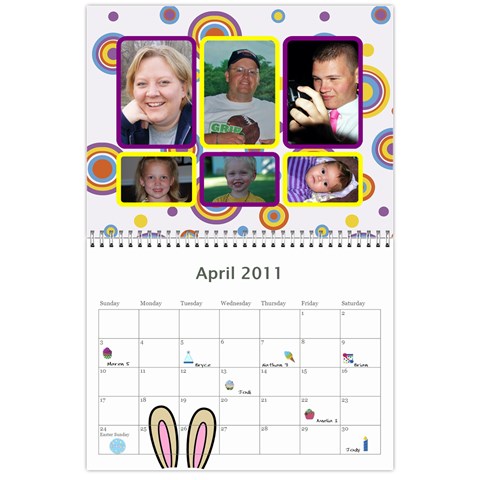 Family Calendar By Linda Larsen Apr 2011