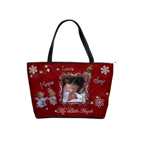 My Little Angels I Love Christmas Red Classic Shoulder Bag 2 Sides  By Ellan Front