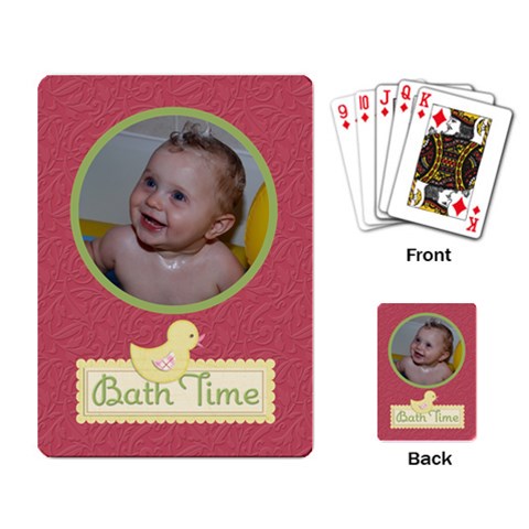 Playing Cards (single Design) Bath Time By Jen Back