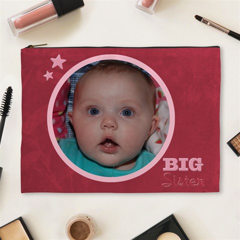 Cosmetic Bag (xl) Big Sister By Jen Front