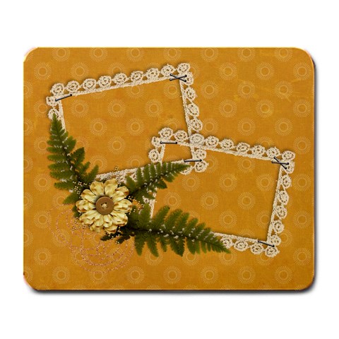 Lace Frames & Flowers Mousepad By Mikki Front
