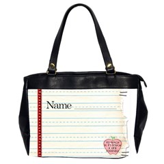 TEACHER BAG - Oversize Office Handbag (2 Sides)