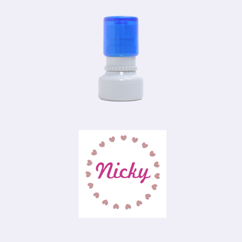 Nicky Hearts By Carmensita 1.12 x1.12  Stamp