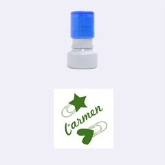 Carmen - Rubber Stamp Round (Small)